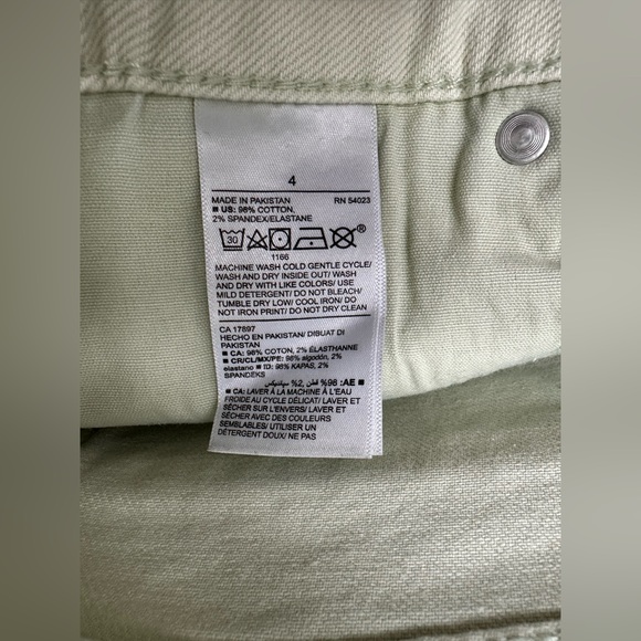 OG High Rise Light Green Straight Jeans - Picture 4 of 5